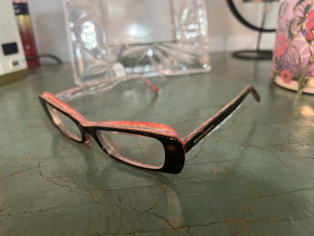 Dolce & Gabbana DG3086 Pink Marble and Tortoise Rectangle Eyeglasses